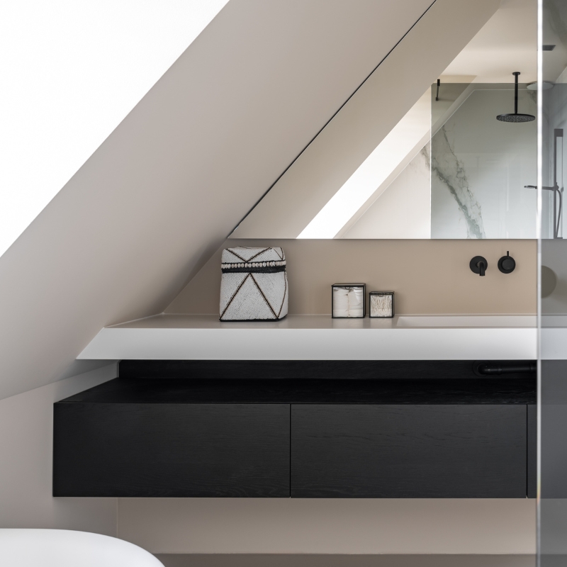 Wastafel blad van meubel de koog dubbel