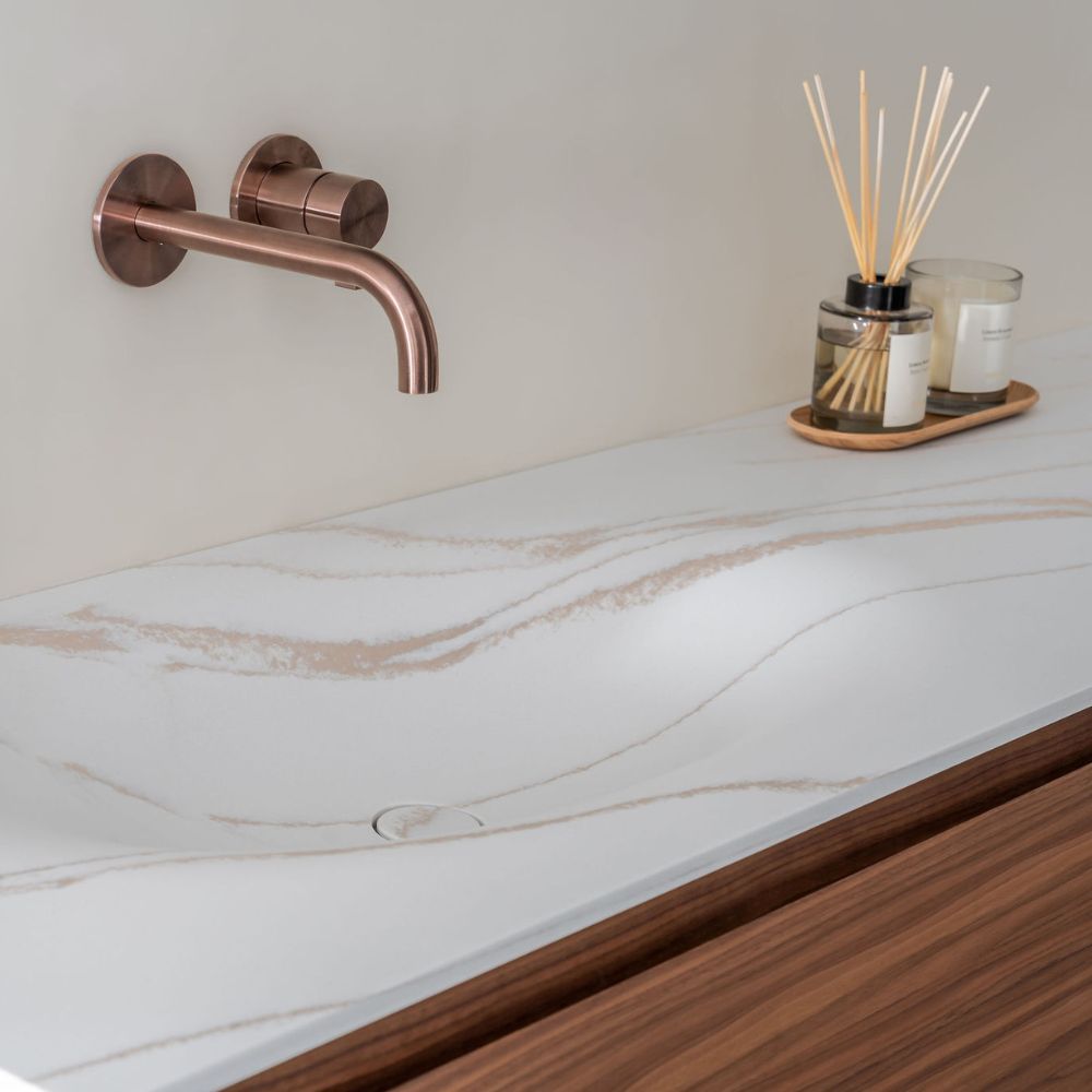 marmeren look wastafels van solid surface gemaakt door tiz design